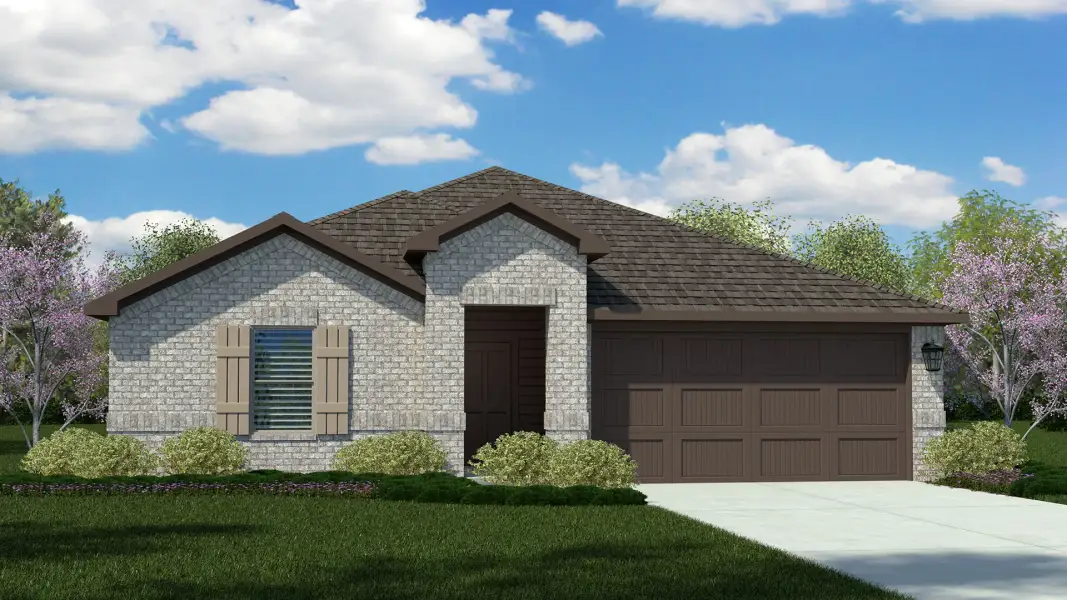 Representative exterior photo of a completed home built from the Kingston by D.R. Horton in Valley Brook, Fort Worth, TX (Image 2).
