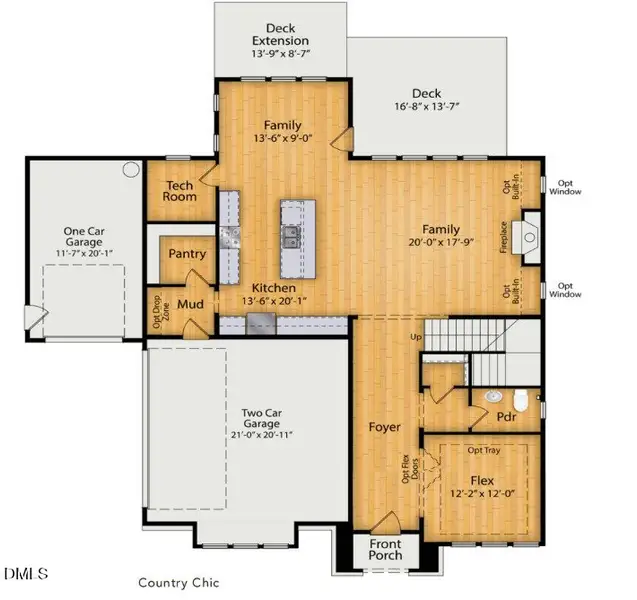 2D floor plan layout of this home in Stonewall, Hillsborough, NC (Image 3).