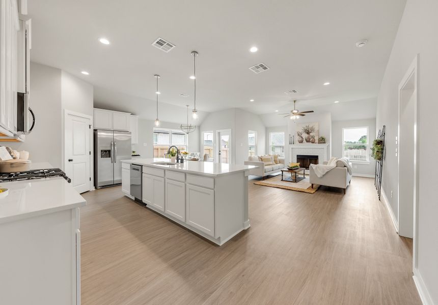Representative furnished interior of a home built from the The Sage by Avonley Homes in Austin's Colony, Bryan (Image 10).