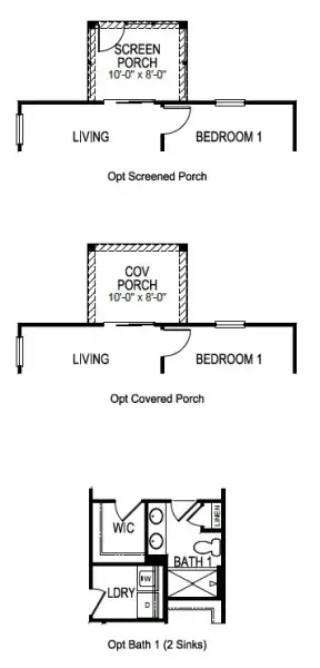 2D floor plan layout of this home in Village Grove, Greenville, SC (Image 6).