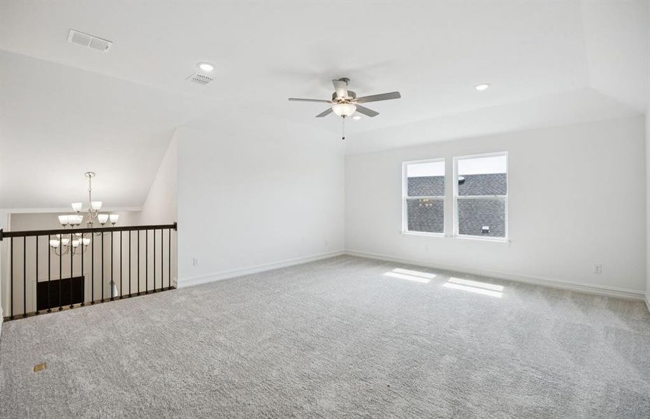 Gathering room with view of main living areas