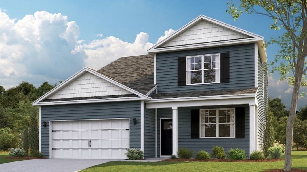 Representative exterior photo of a completed home built from the Salem by D.R. Horton in Keebler Meadows, Johnson City, TN (Image 21).