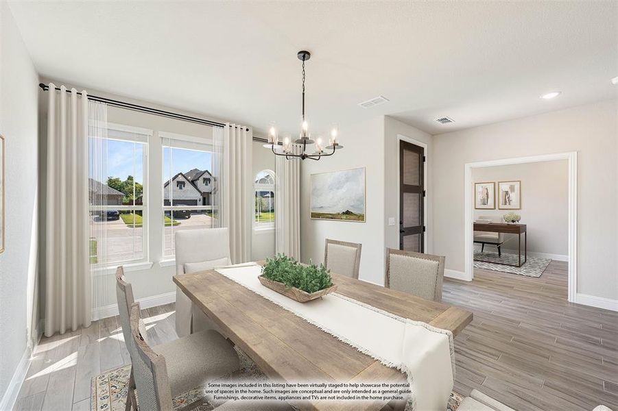 Furnished interior view inside a new home in Villages of Walnut Grove, Midlothian (Image 12). Furnished interior view inside a new home in Villages of Walnut Grove, Midlothian (Image 12).