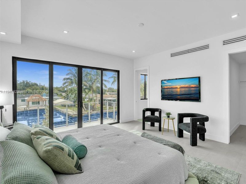 Furnished interior view inside a new home in , Dania Beach (Image 17).