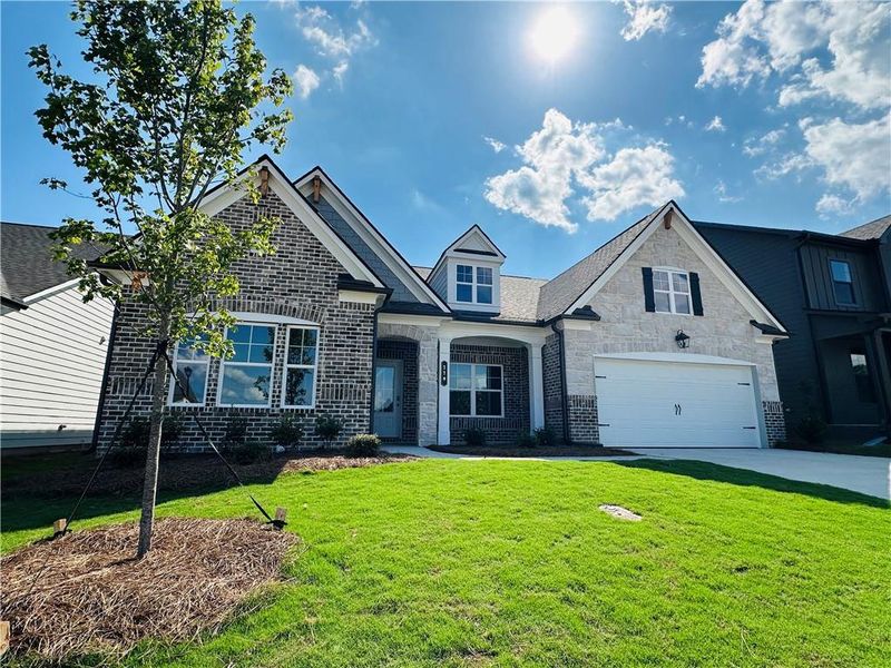 Front exterior of a new home in Summerlin, Winder, GA, highlighting curb appeal (Image 31).