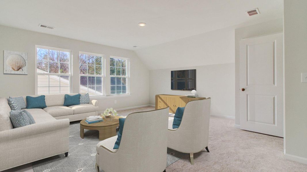 Furnished interior view inside a new home in , Summerville (Image 7).