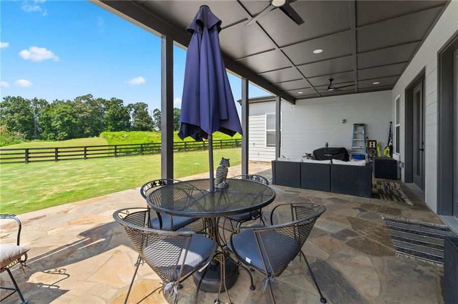 Exterior details and patio area of a home in , Dawsonville (Image 24).