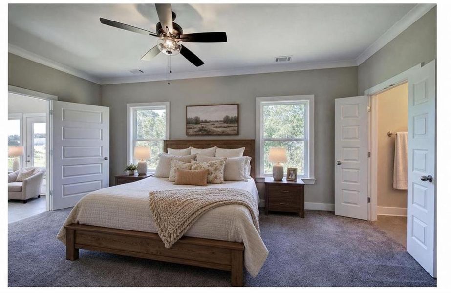 Furnished interior view inside a new home in , Cartersville (Image 5).