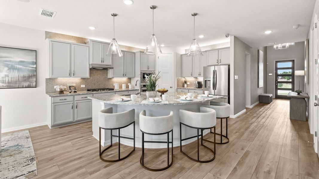Representative furnished interior of a home built from the Rosewood by Brightland Homes in Green Oaks Preserve, Arlington (Image 5).