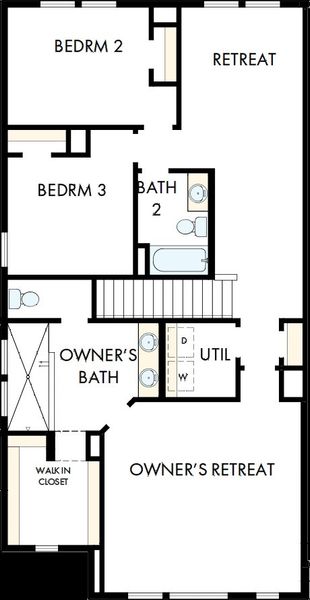 2D floor plan layout of this home in Easton Park - Nelson Village - Jewel Series, Austin, TX (Image 3). 2D floor plan layout of this home in Easton Park - Nelson Village - Jewel Series, Austin, TX (Image 3).