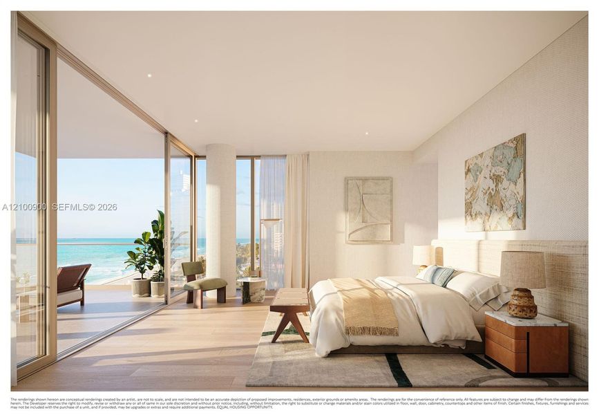 Furnished interior view inside a new home in , Miami Beach (Image 4).