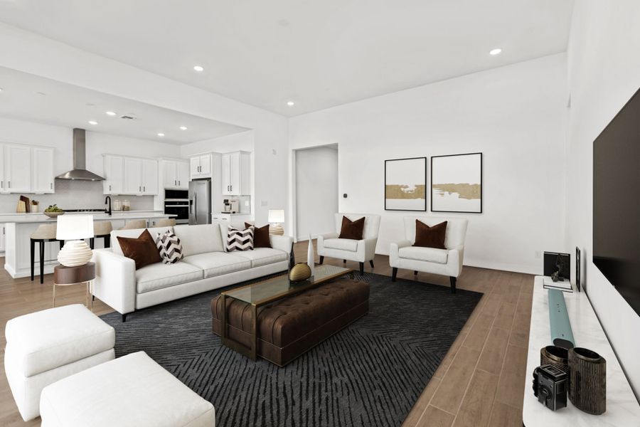 Furnished interior view inside a new home in Mountain View Ranch, Vail (Image 4).