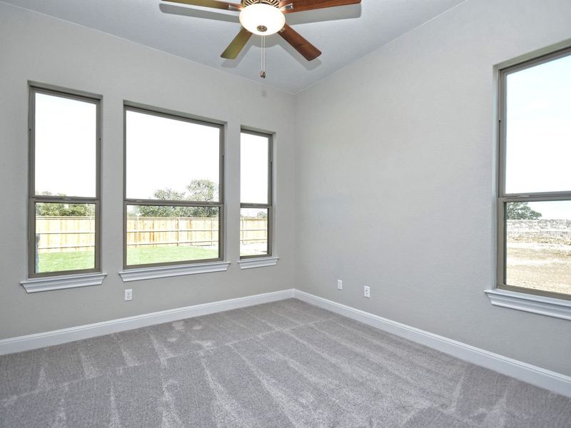 Representative unfurnished interior of a home built from the Siena III by Giddens Homes in Clearwater Ranch, Liberty Hill (Image 205).