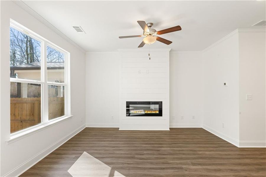 Spacious, unfurnished interior of a new home in Mulberry Summit, Flowery Branch (Image 15). Spacious, unfurnished interior of a new home in Mulberry Summit, Flowery Branch (Image 15).