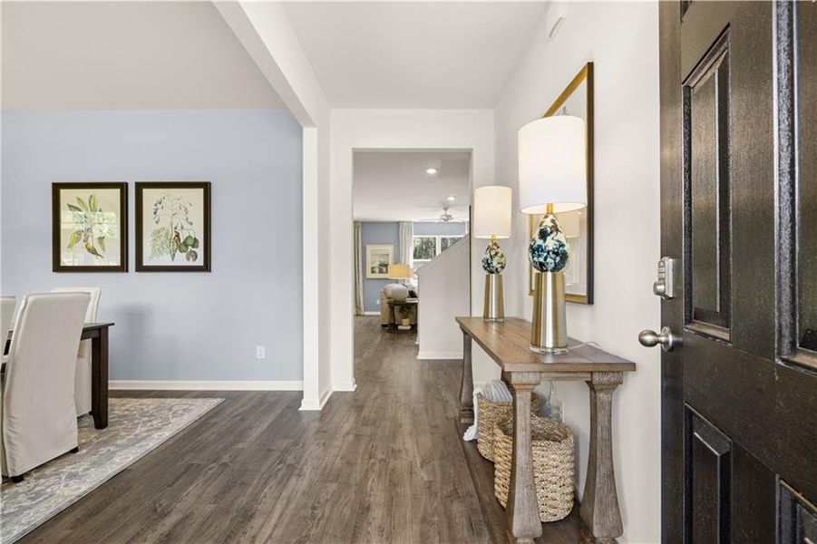 Furnished interior view inside a new home in Kingston Ranch at Lake Oconee, Buckhead (Image 62).