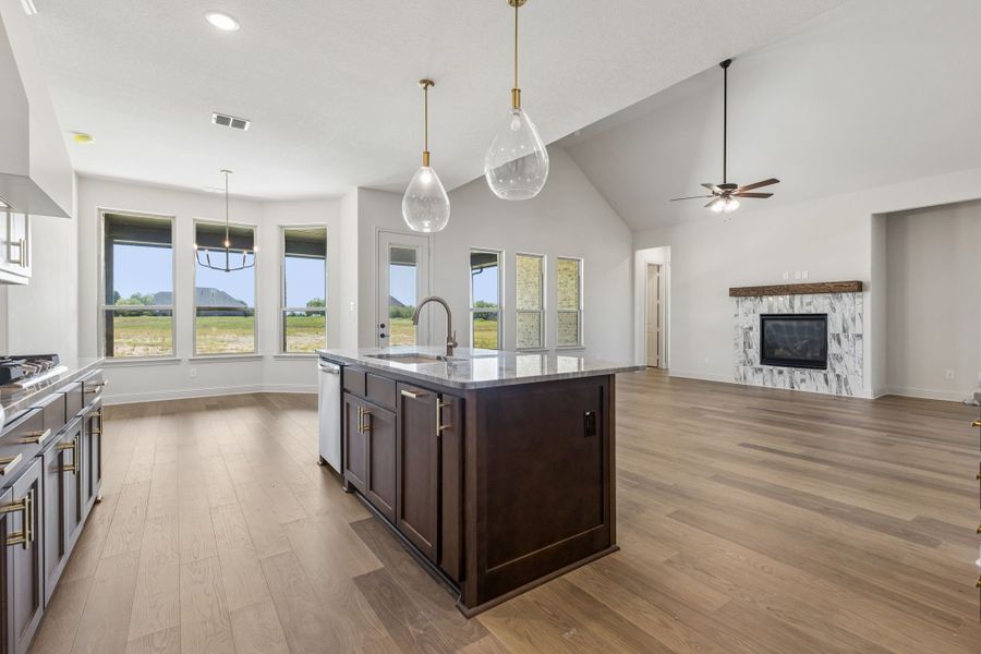 Furnished interior view inside a new home in Joshua Meadows, Joshua (Image 8). Furnished interior view inside a new home in Joshua Meadows, Joshua (Image 8).