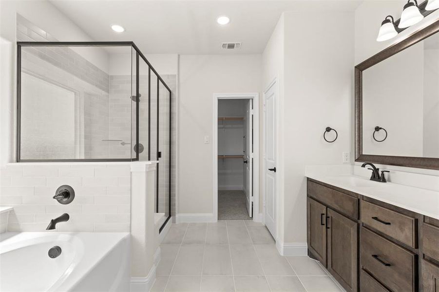 Furnished interior view inside a new home in Lovers Landing, Forney (Image 10). Furnished interior view inside a new home in Lovers Landing, Forney (Image 10).