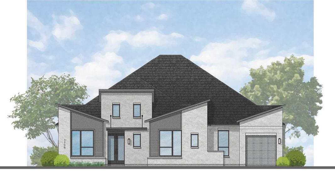 Representative rendering of the exterior for the 283 Plan by Highland Homes (Image 35).