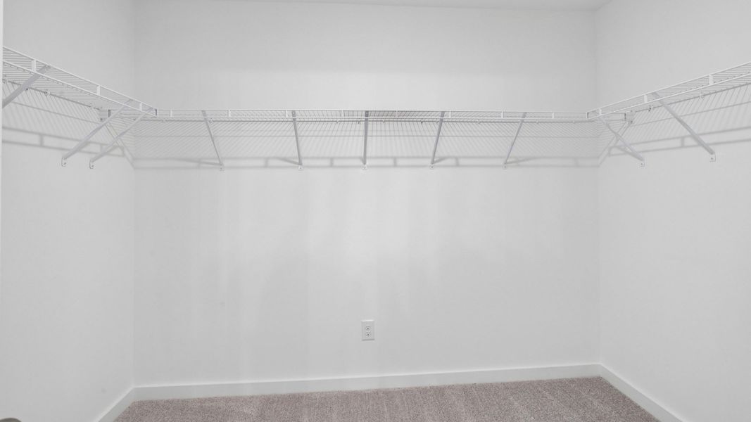 Closet with shelving