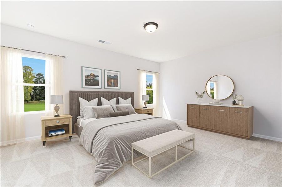 Furnished interior view inside a new home in The Beacon at Old Peachtree Single Family Homes, Lawrenceville (Image 10).
