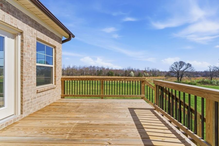 Representative exterior details of a home built from the Hampton by Keystone Homes NC in Preserve at Carriage Cove, Oak Ridge (Image 4).
