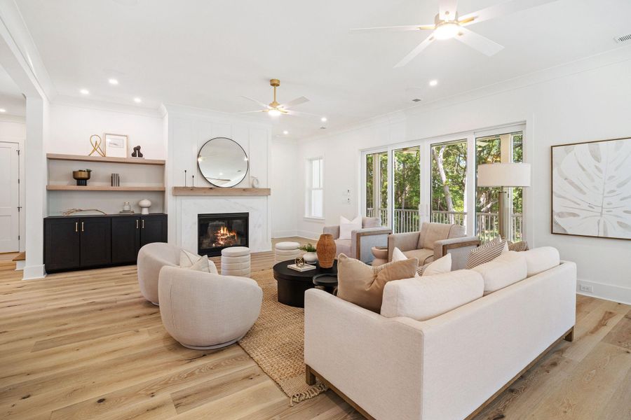 Furnished interior view inside a new home in , Awendaw (Image 44).
