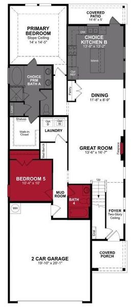 Beazer Homes Churchill Sage Floorplan.