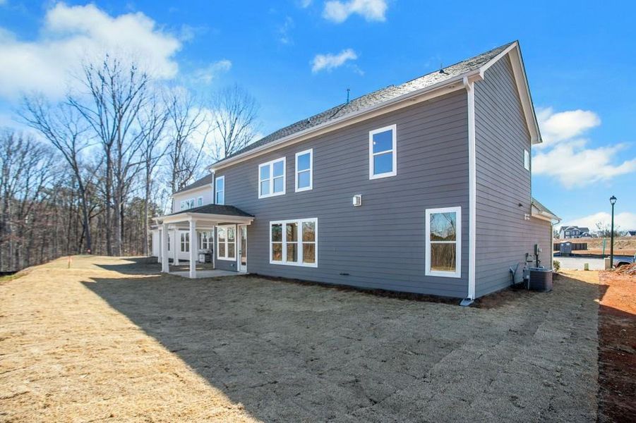 Exterior details and patio area of a home in Maddox Landing, Hoschton (Image 18). Exterior details and patio area of a home in Maddox Landing, Hoschton (Image 18).
