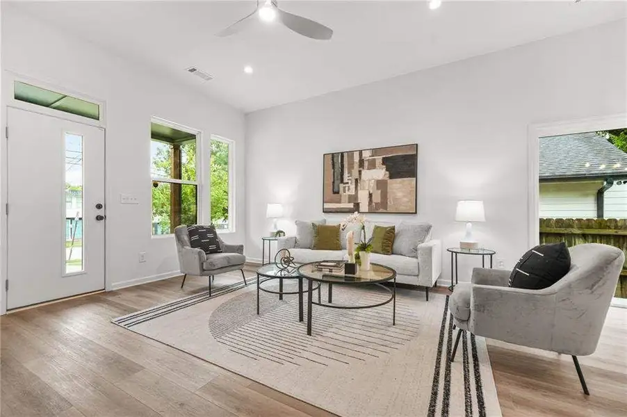 Furnished interior view inside a new home in , Atlanta (Image 3).