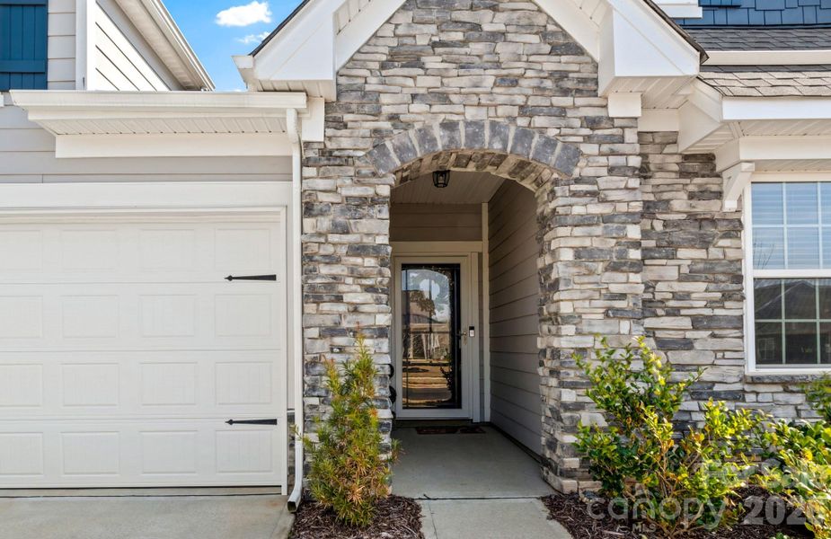 Exterior details and patio area of a home in Bell Farm, Statesville (Image 26).