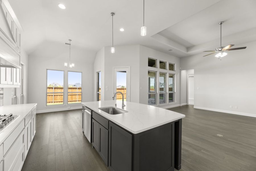 Representative furnished interior of a home built from the Jordan by Windsor Homes in Nelson Lake Estates, Rockwall (Image 13).