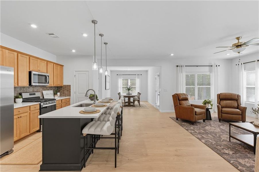 Furnished interior view inside a new home in Meadow Pines, Dallas (Image 8).