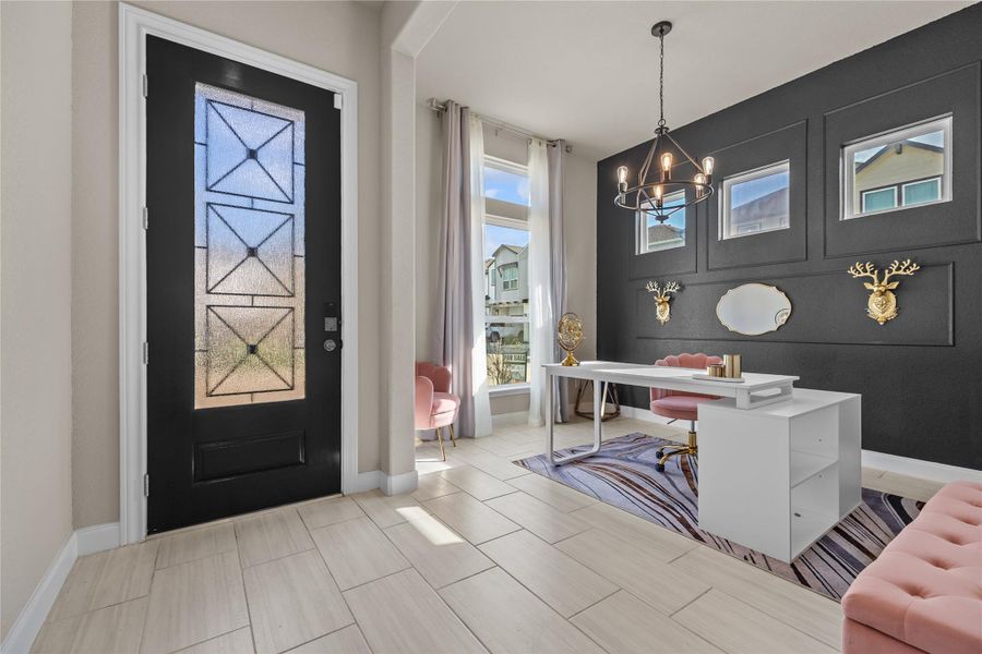 Furnished interior view inside a new home in , Houston (Image 24).