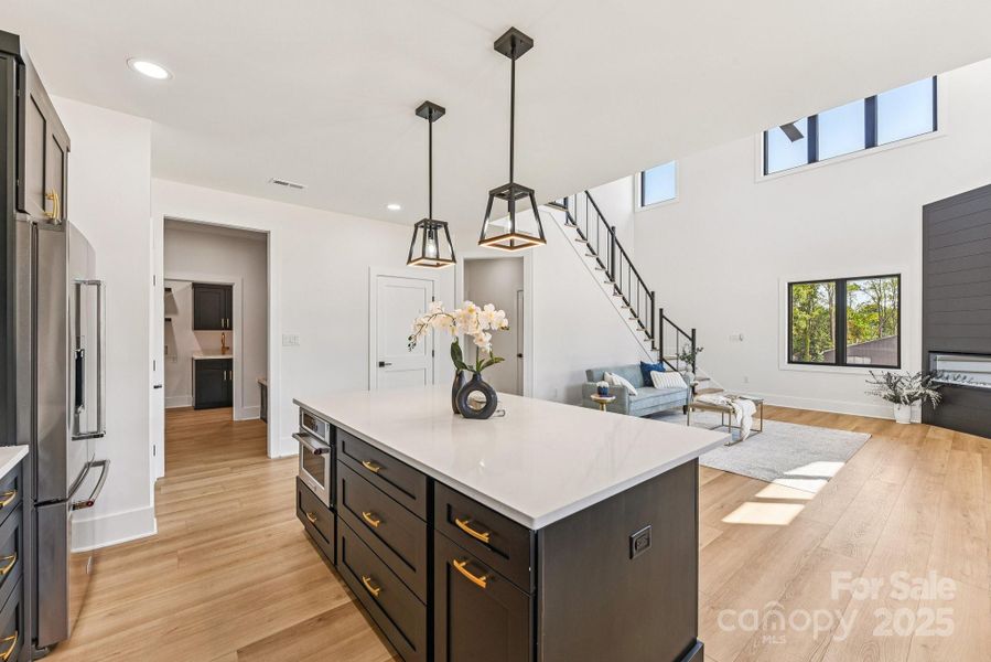 Furnished interior view inside a new home in , Mooresville (Image 5). Furnished interior view inside a new home in , Mooresville (Image 5).