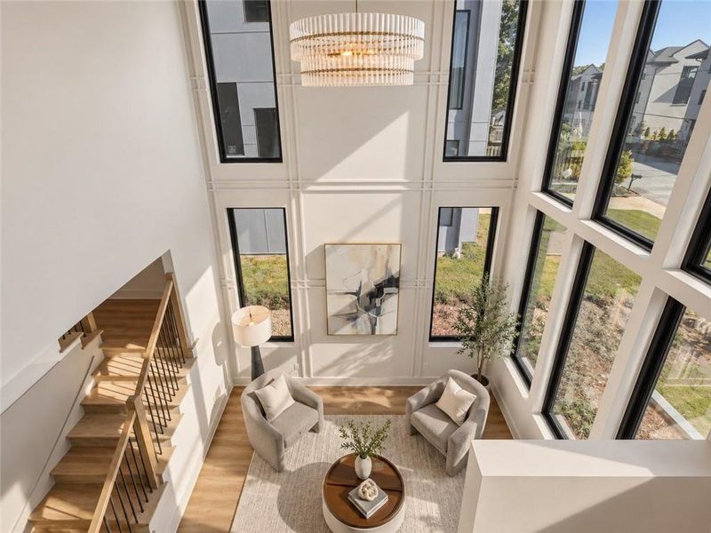 Furnished interior view inside a new home in , Atlanta (Image 33).