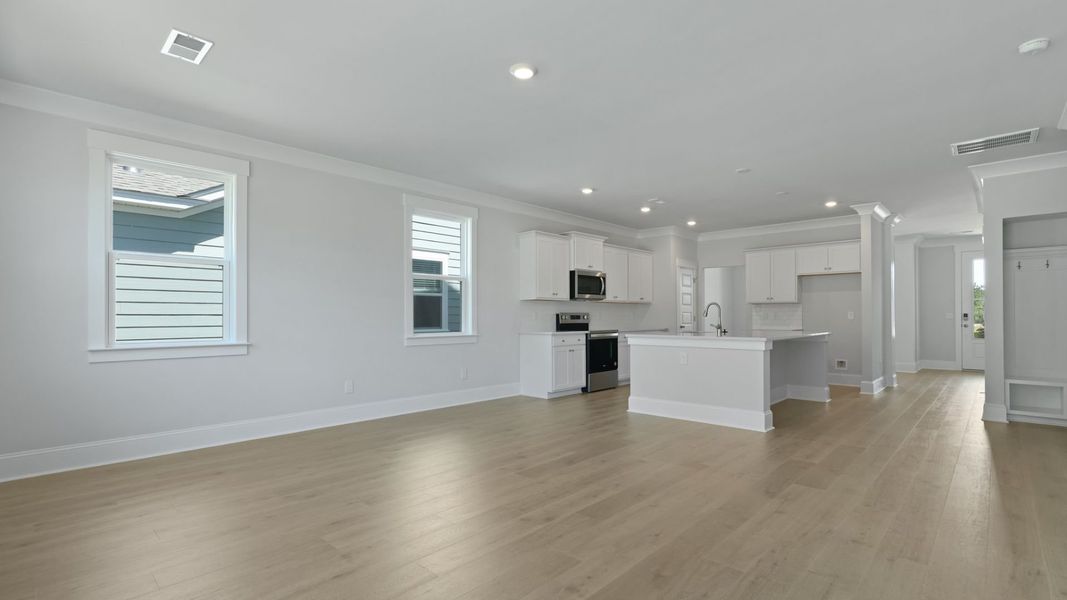 Representative unfurnished interior of a home built from the TILLMAN by D.R. Horton in Sheep Island, Summerville (Image 25). Representative unfurnished interior of a home built from the TILLMAN by D.R. Horton in Sheep Island, Summerville (Image 25).