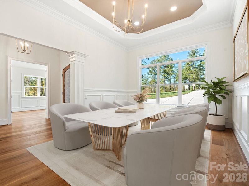 Furnished interior view inside a new home in , Connelly Springs (Image 32).