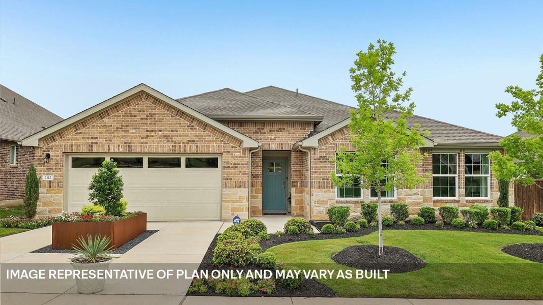 Front exterior of a new home in Riverview, Georgetown, TX, highlighting curb appeal (Image 1). Front exterior of a new home in Riverview, Georgetown, TX, highlighting curb appeal (Image 1).
