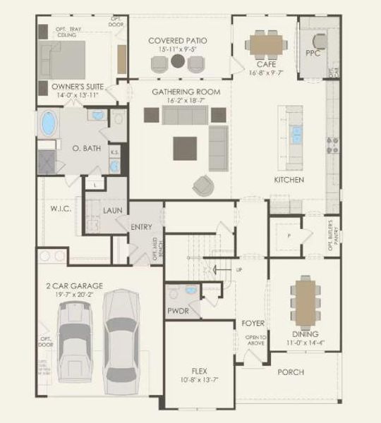 Pulte Homes, Oak Grove/B floor plan Pulte Homes, Oak Grove/B floor plan