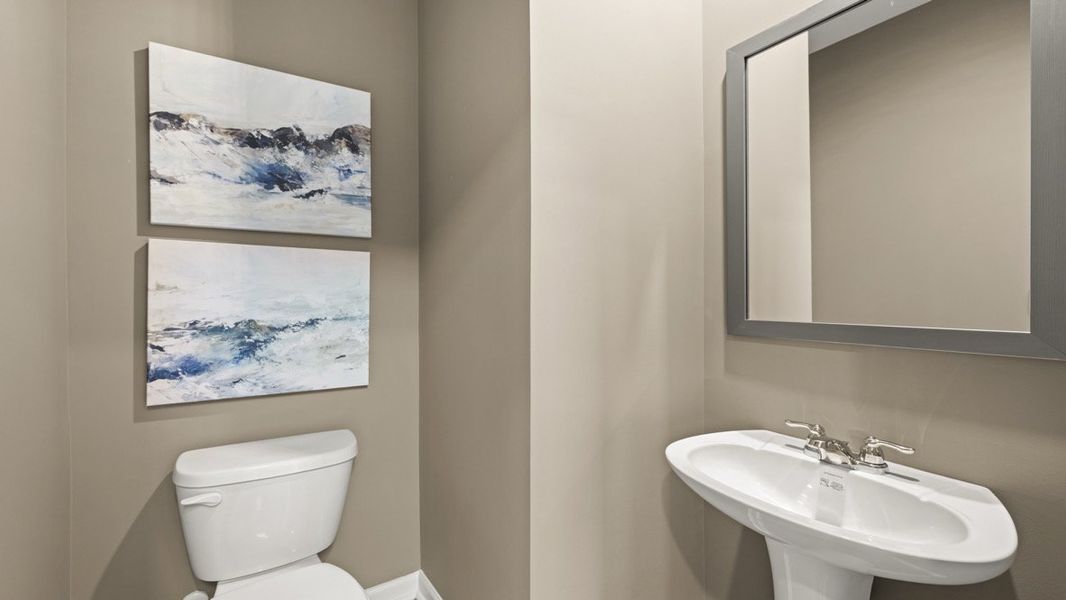 Representative furnished interior of a home built from the BELHAVEN by D.R. Horton in Pointe Park, Union City (Image 27).