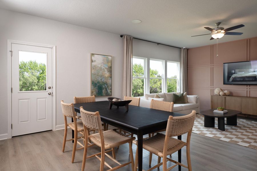 Representative furnished interior of a home built from the Wyatt by Ashton Woods in Hennersby Hollow, San Antonio (Image 6).
