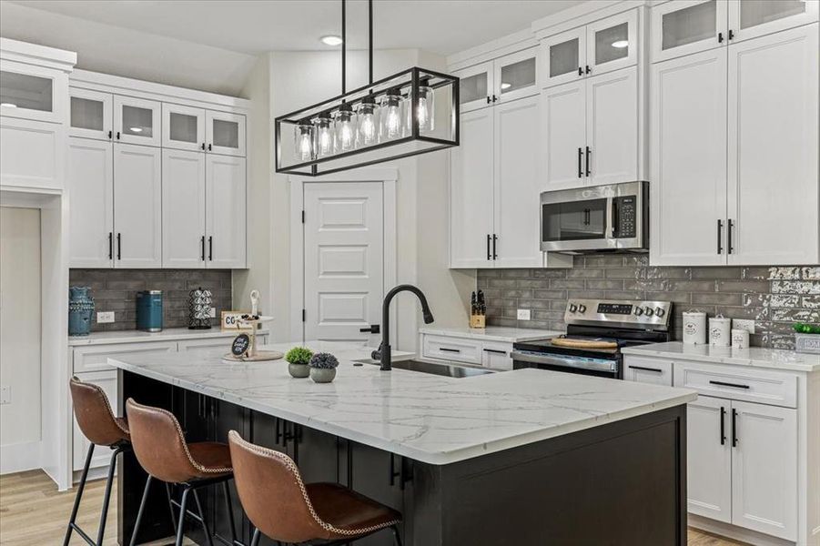 Furnished interior view inside a new home in , Fort Worth (Image 8). Furnished interior view inside a new home in , Fort Worth (Image 8).