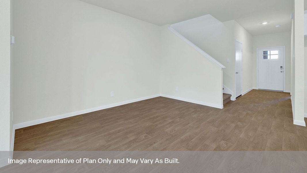 Representative unfurnished interior of a home built from the The Mitchell by D.R. Horton in Paramount, Kyle (Image 19). Representative unfurnished interior of a home built from the The Mitchell by D.R. Horton in Paramount, Kyle (Image 19).
