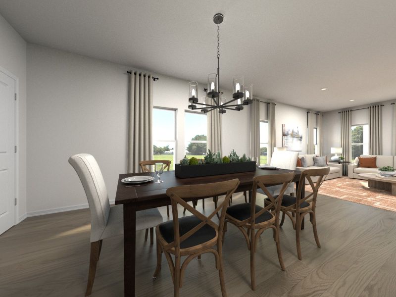 Furnished interior view inside a new home in Bear Springs - Select Series, Columbia (Image 4).