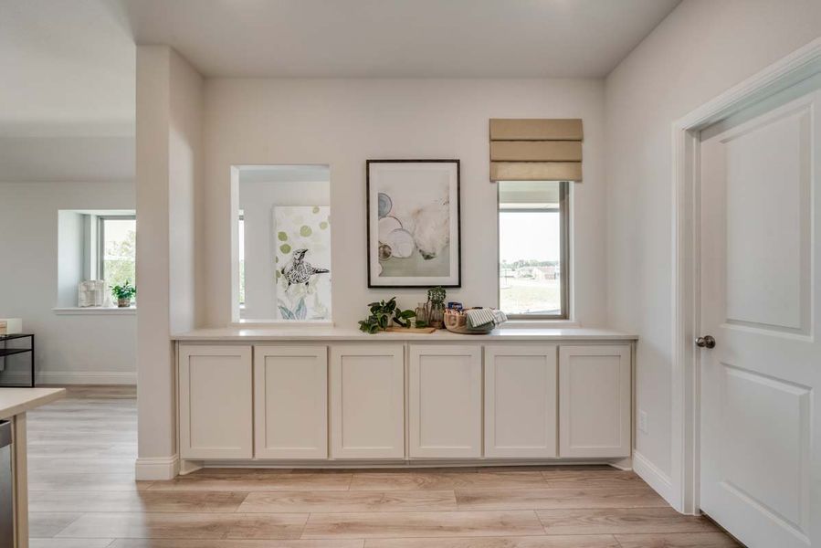 Representative furnished interior of a home built from the Melrose by Pacesetter Homes in Elevon, Lavon (Image 12).