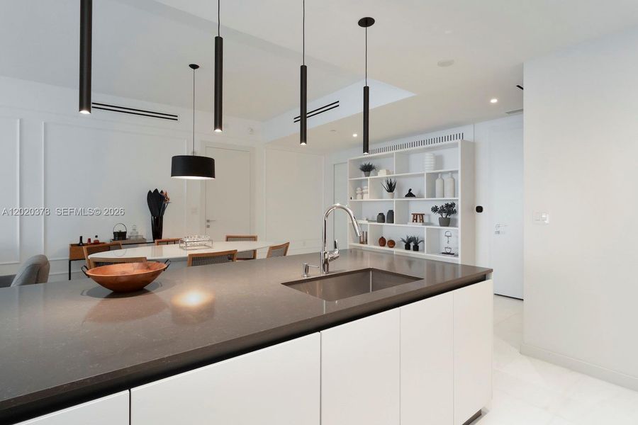 Furnished interior view inside a new home in , Miami (Image 12).