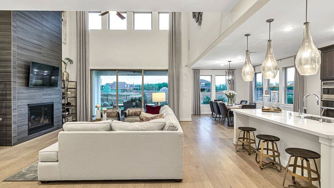 Furnished interior view inside a new home in Avalon at Cypress, Cypress (Image 10).