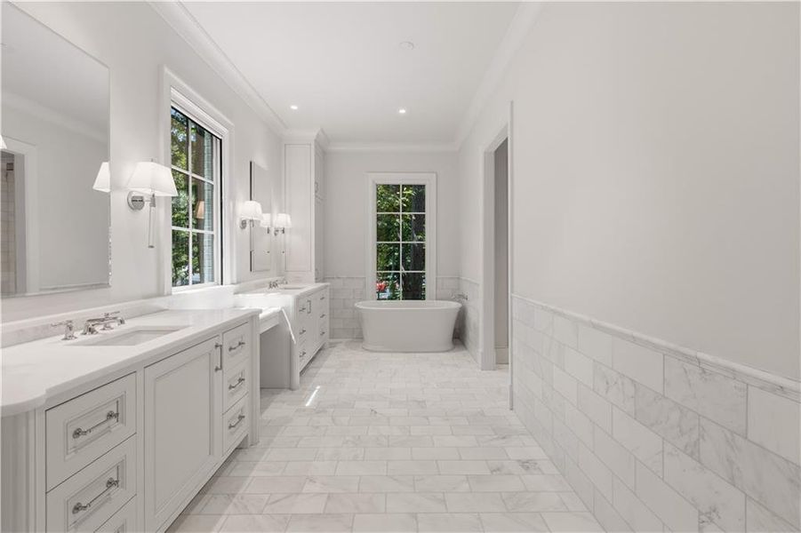 Furnished interior view inside a new home in , Atlanta (Image 37).