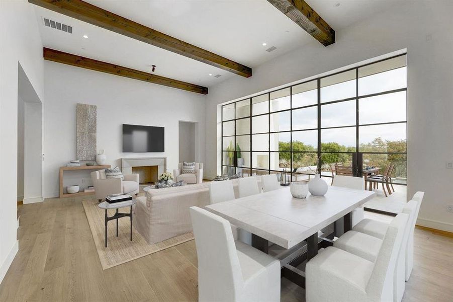 Furnished interior view inside a new home in Amarra Villas, Austin (Image 15).