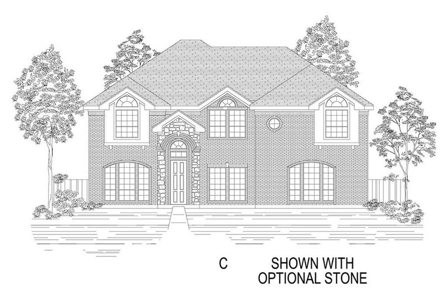 Representative rendering of the exterior for the Stonehaven 2R by First Texas Homes (Image 12).